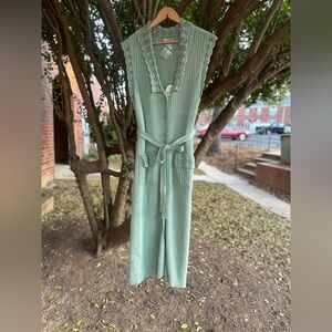 April Cornell Sweet Devine midi dress/duster in aqua